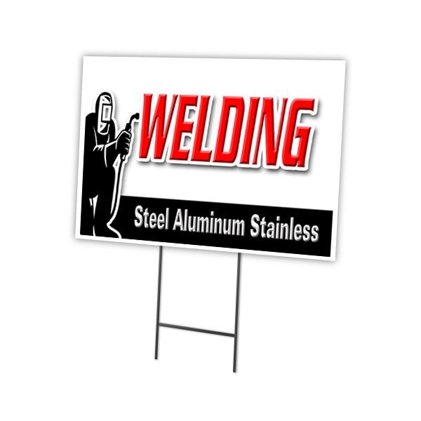 Welding Steel Alumi Yard & Stake outdoor plastic coroplast window, C-1216-DS-Welding Steel Alumi